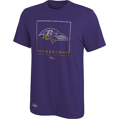 Men's Purple Baltimore Ravens Combine Authentic Clutch T-Shirt