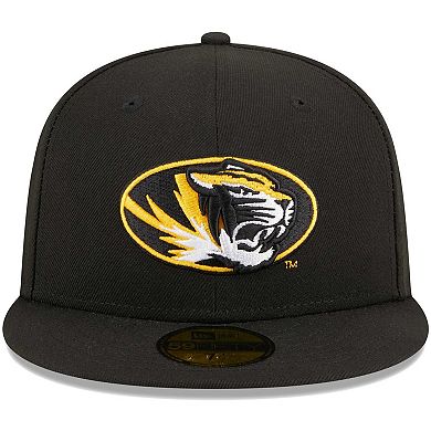 Men's New Era Black Missouri Tigers Evergreen 59FIFTY Fitted Hat