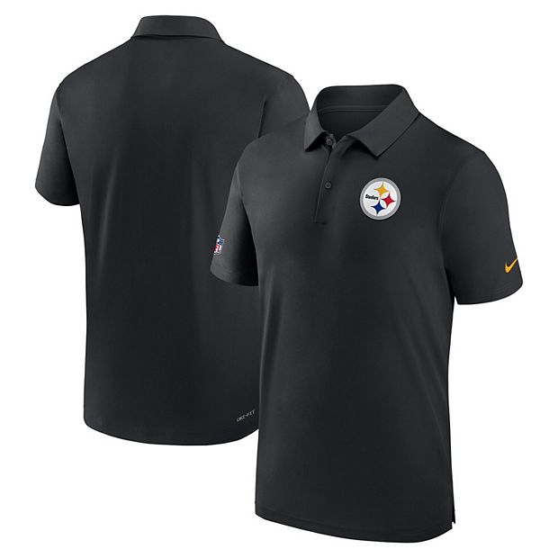 Nike Men's Pittsburgh Steelers Sideline Coaches Short Sleeve Jacket - White - M (Medium)