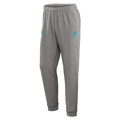 Men's Nike  Heather Charcoal Miami Dolphins 2023 Sideline Performance Jogger Pants