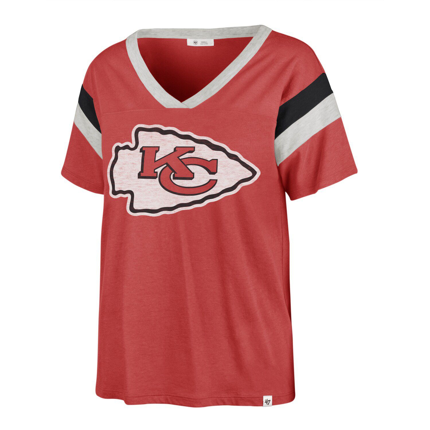 Men's '47 Heather Gray Kansas City Chiefs Chiefs Kingdom Super Rival T-Shirt