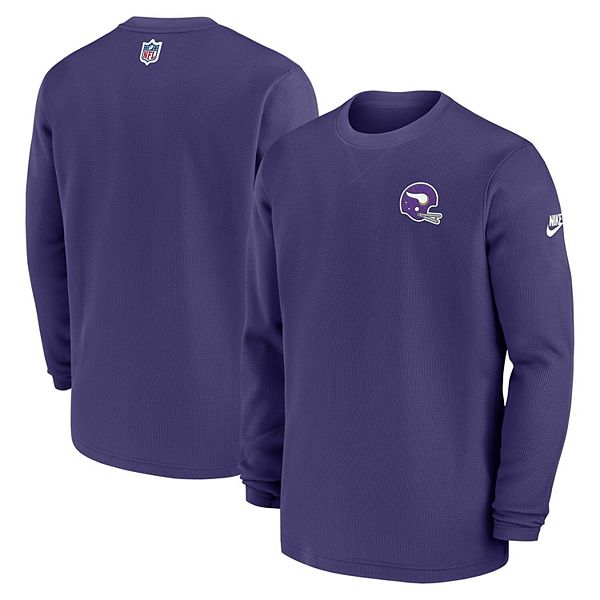 Women's Minnesota Vikings Nike Purple High Hip Performance Long Sleeve T- Shirt