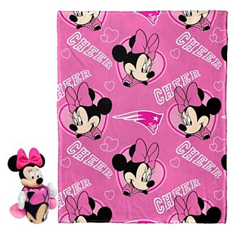 Northwest x Disney New England Patriots Minnie Mouse Hugger Pillow & Silk Touch Throw Set