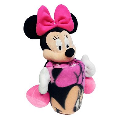Northwest x Disney New England Patriots Minnie Mouse Hugger Pillow & Silk Touch Throw Set