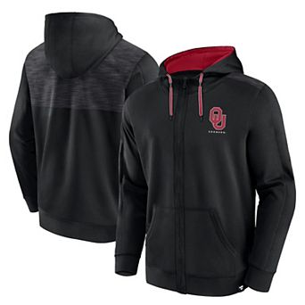 Men's Fanatics Branded Black Oklahoma Sooners Power Index Full-Zip Hoodie
