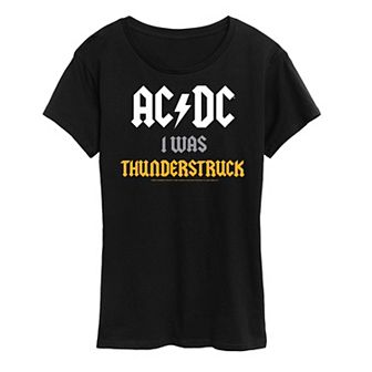 Women's ACDC I Was Thunderstruck Graphic Tee