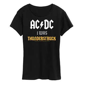 Women's ACDC I Was Thunderstruck Graphic Tee