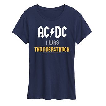 Women's ACDC I Was Thunderstruck Graphic Tee