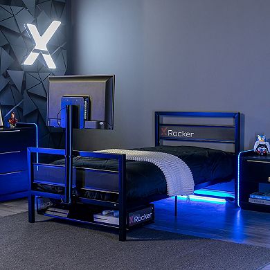 X-Rocker Basecamp Gaming Bed with TV Mount & Storage Drawer