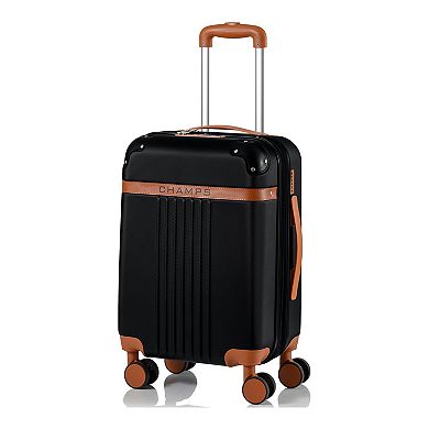Champs Vintage Collection Expandable Spinner 20-in. Carry-on Luggage with USB Port