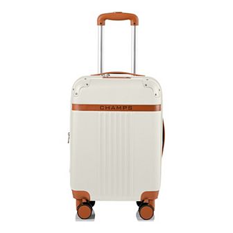 Champs Vintage Collection Expandable Spinner 20 in Carry-on Luggage with USB Port