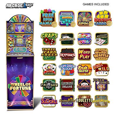 Arcade 1 Up Wheel of Fortune Casinocade Deluxe Arcade Game