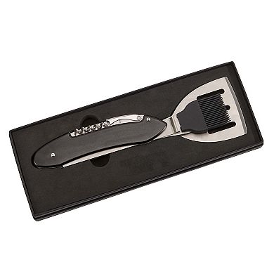 11.75" Black Compact Grilling Tool