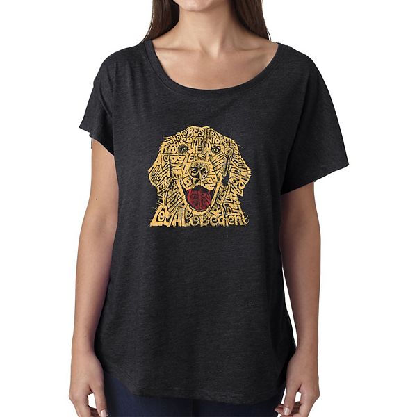 Dog - Women's Dolman Word Art Shirt