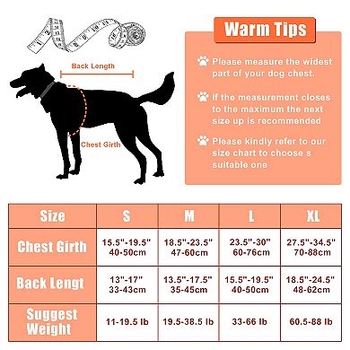 Dog Life Jacket Reflective Safety Vest with Adjustable Buckles