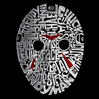 Boy's Word Art Long Sleeve - Slasher Movie Villians