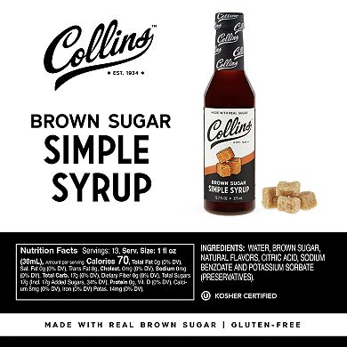 Collins 12.7 oz. Brown Sugar Simple Syrup
