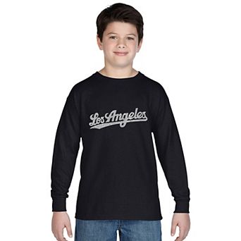 Boy's Word Art Long Sleeve - LOS ANGELES NEIGHBORHOODS