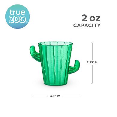 Truezoo Cactus Shot Glasses, Set of 4 Zoo