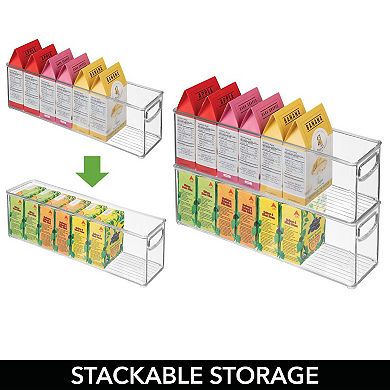 mDesign Plastic Kitchen Food Storage Organizer Bin - 8 Pack
