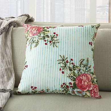 Mina Victory Life Styles Spring Garden 20" x 20" Indoor Throw Pillow