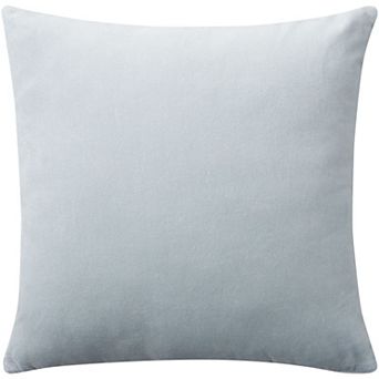 Mina Victory Sofia Solid Reversible Velvet 20" x 20" Black Indoor Throw Pillow