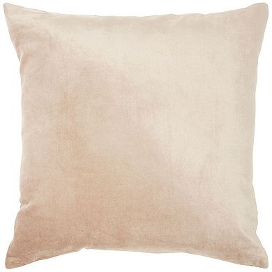 Mina Victory Luminecence Metallic Blossom Rose Gold Pillow