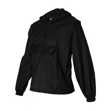 Augusta Sportswear Packable Half-Zip Hooded Pullover Jacket