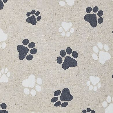 Mina Victory Pet Paw Prints Throw Pillow