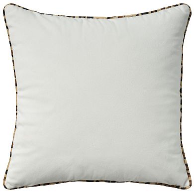 Mina Victory St. Patrick’s Day Shamrock Love Leopard 16" X 16" Multicolor Throw Pillow