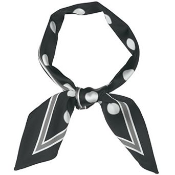 Women's Skinny Scarf Ribbon Hair Band Heart Print Neck Scarf