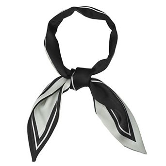 Women's Skinny Scarf Ribbon Hair Band Heart Print Neck Scarf
