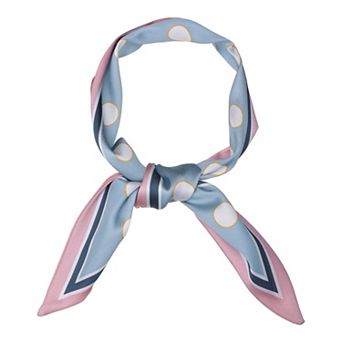 Women's Skinny Scarf Ribbon Hair Band Heart Print Neck Scarf