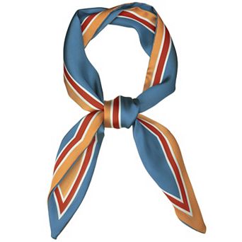 Women's Skinny Scarf Ribbon Hair Band Heart Print Neck Scarf