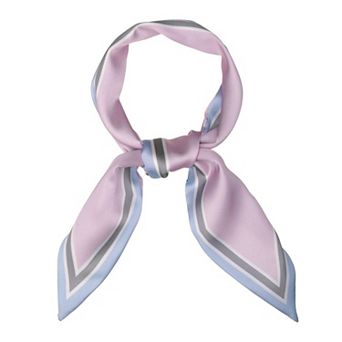 Women's Skinny Scarf Ribbon Hair Band Heart Print Neck Scarf