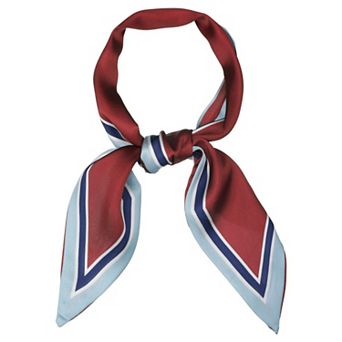 Women's Skinny Scarf Ribbon Hair Band Heart Print Neck Scarf