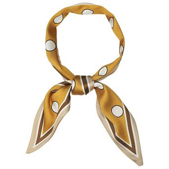 Women's Skinny Scarf Ribbon Hair Band Heart Print Neck Scarf