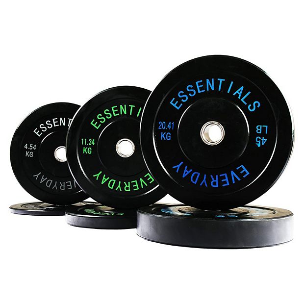 BalanceFrom Fitness 160 Pound Olympic Bumper Strength Training