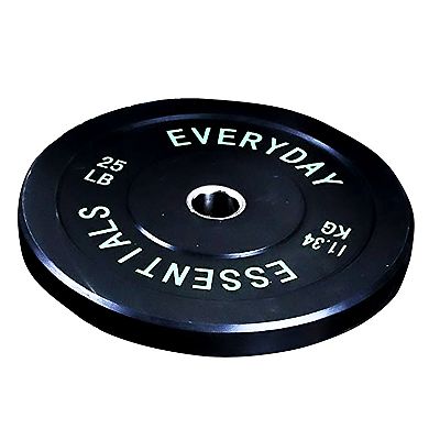 BalanceFrom Fitness 160 Pound Olympic Bumper Strength Training Weight Plate Set