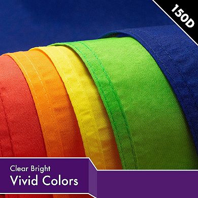 G128 Purple 150D 2.5x4 Ft Printed Polyester Flag