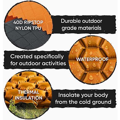 POWERLIX Sleeping Pad - Ultralight Inflatable Sleeping Mat, For Camping, Backpacking, Hiking