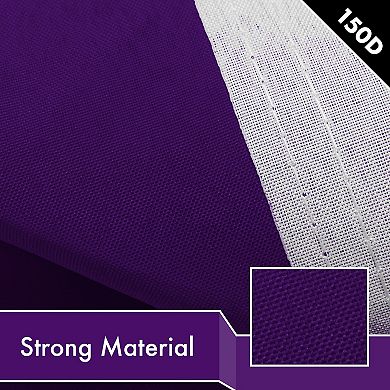G128 Purple 150D 2x3 Ft Printed Polyester Flag