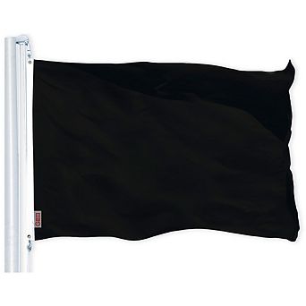 G128 Black 150D 2.5x4 Ft Printed Polyester Flag