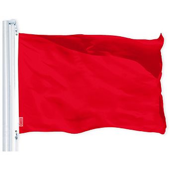 G128 Red 150D 2.5x4 Ft Printed Polyester Flag