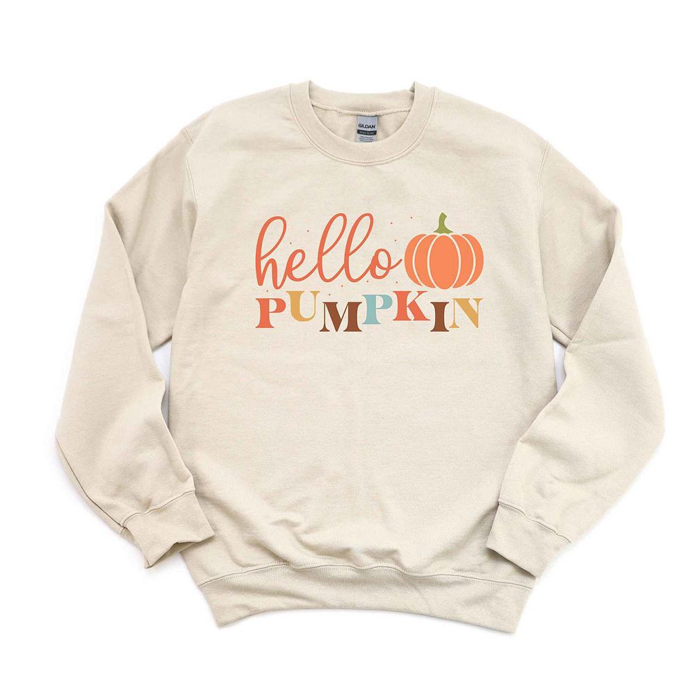 Cursive Hello Pumpkin Sweatshirt
