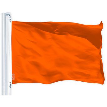 G128 Orange 150D 2x3 Ft Printed Polyester Flag