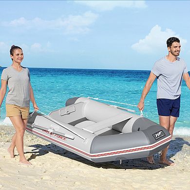 Bestway Hydro-Force Caspian Inflatable 2 Person Boat Set with Oars and Pump