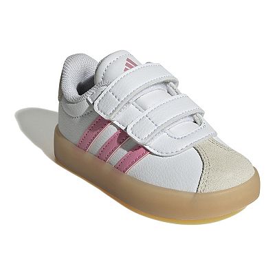 adidas gazelle silver green womens Adidas VL Court 2.0 Kids Shoes Pink/White – Sports Plaza NY main image 0