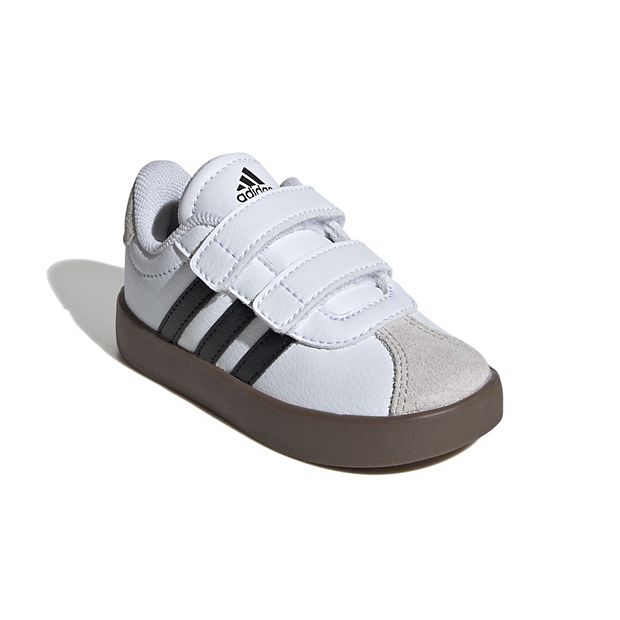 adidas VL Court 3.0 Shoes Toddler 7T Regular White/Pink