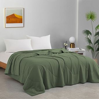 Unikome Reversible Oversize Cooling Blanket with 100% Silky Fabric Ultra-Cool Lightweight Blanket